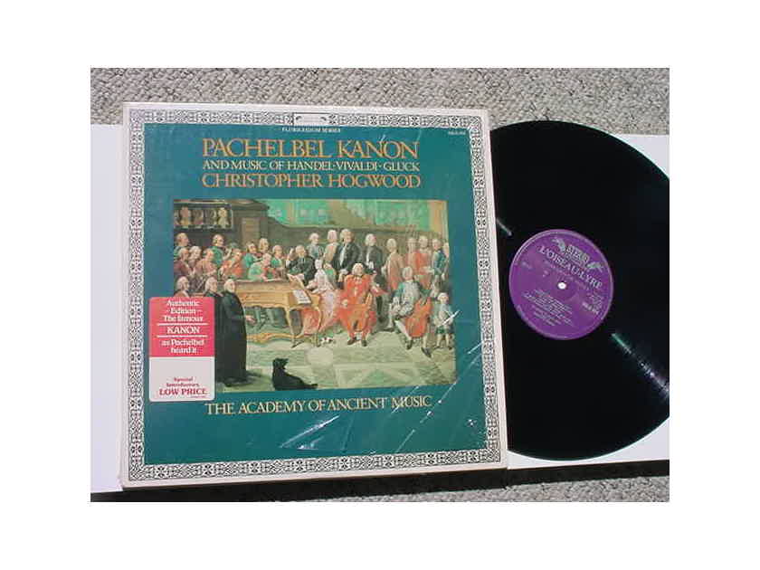 Christopher Hogwood Pachelbel Kanon  - music of Handel Vivaldi Gluck lp record 1981 HOLLAND