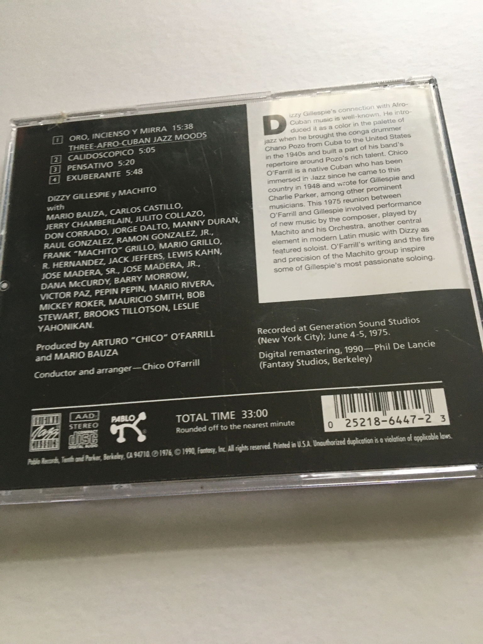 Dizzy Gillespie y Machito cd Afro Cuban jazz Moods Chic... 2