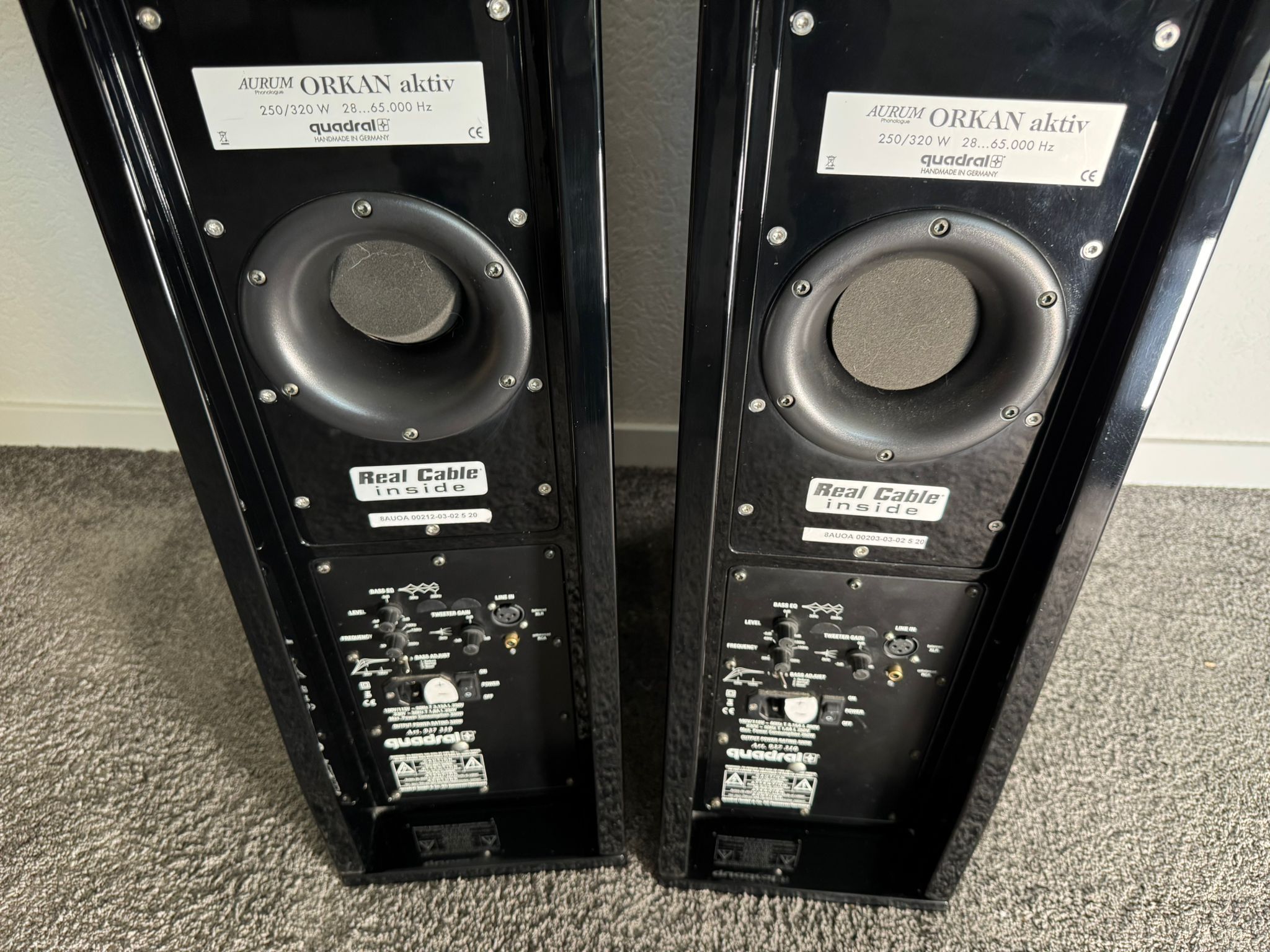 Quadral Aurum Orkan active speakers in black 5