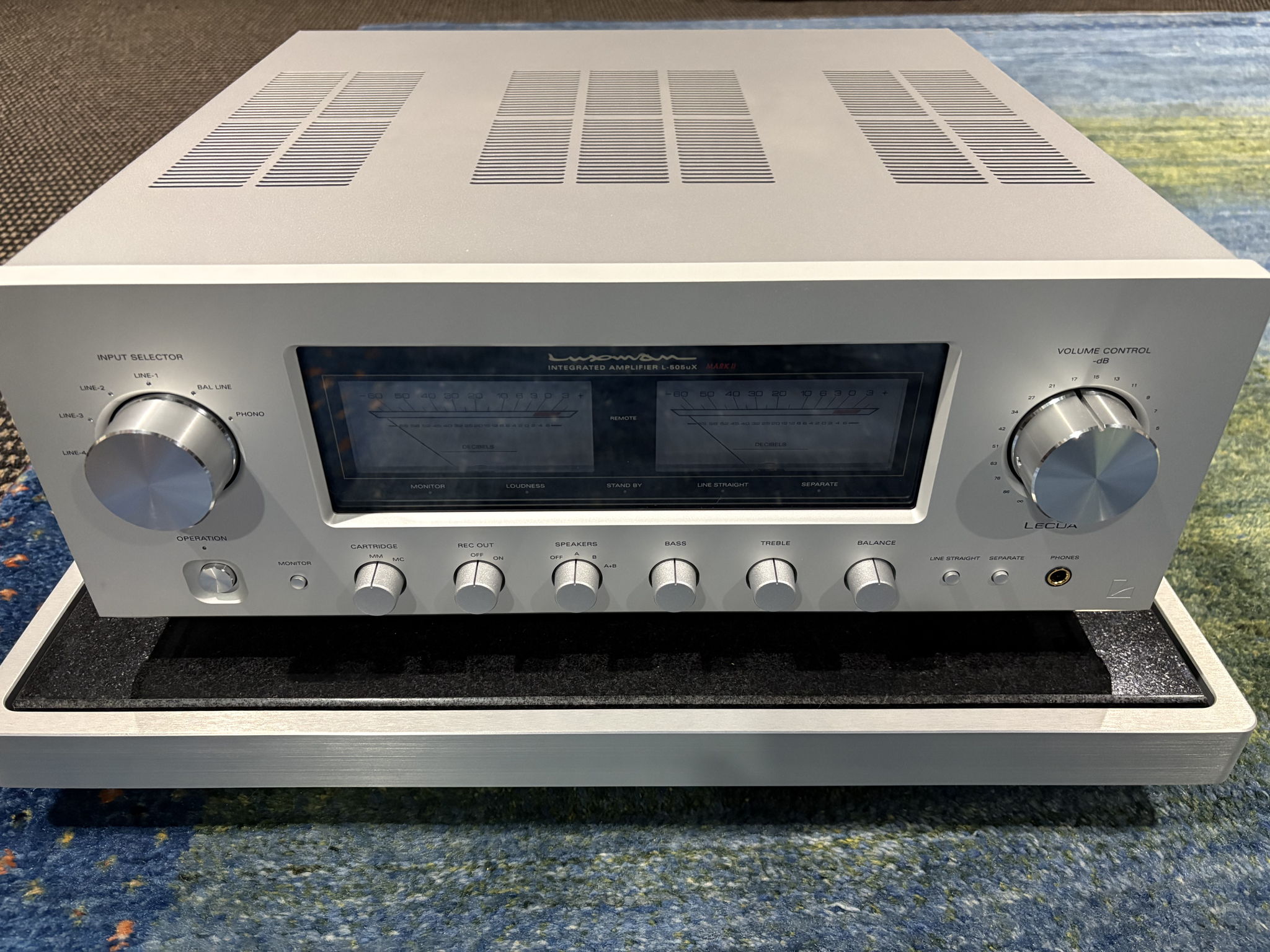 Luxman L-505uXII Integrated Amplifier in Silver w/ Phon...