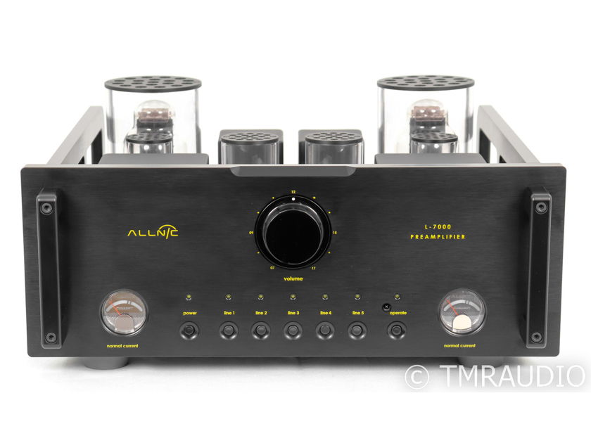 Allnic L-7000 Stereo Tube Preamplifier; Remote; Black (46049)