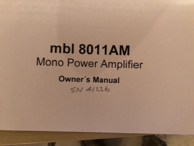 MBL 8011 AM Monoblock Amps in Silver 5