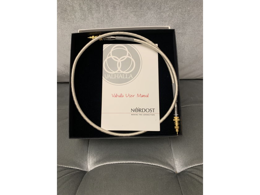 Nordost Valhalla 1 Digital Cable - 75 Ohm, BNC to BNC w/ RCA Adapters - 1 Meter - Complete w/ Box!!!