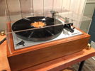 Idler drive PE 2040 with hand made cherry base - fully restored