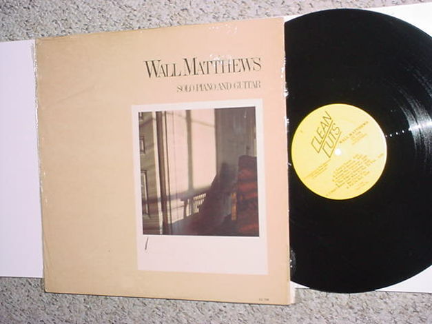 Wall Matthews solo piano and guitar - lp record jazz 19...