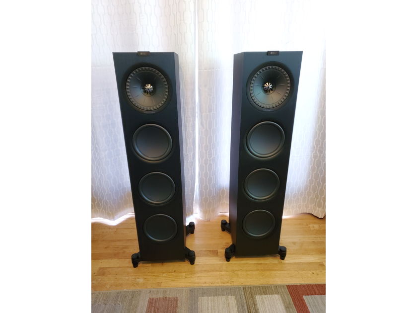 KEF Q950 8" 2.5-Way Floorstanding Loudspeaker Pair Black Nearly New Condition