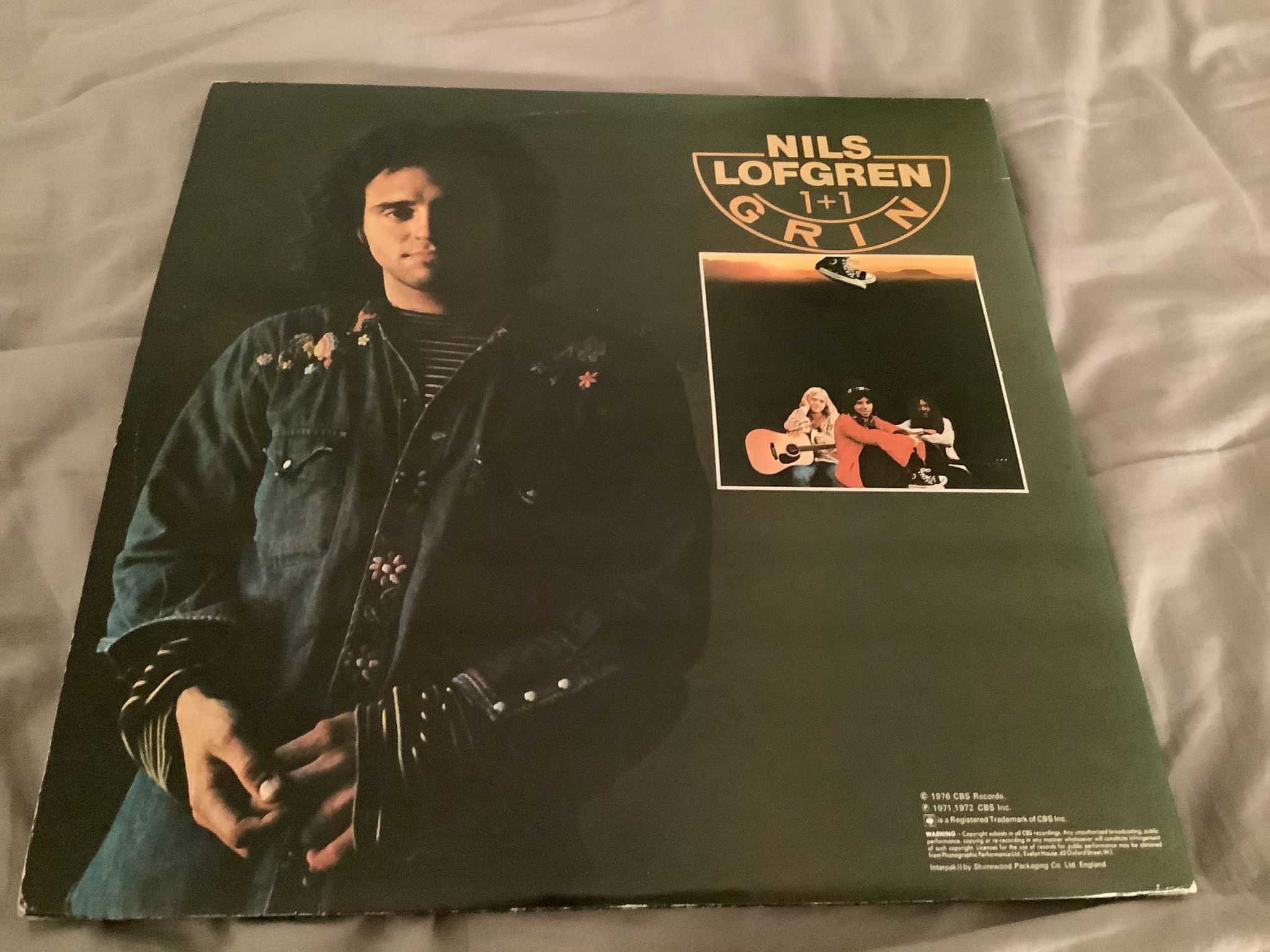 Nils Lofgren CBS Records England 2LP Set 1+1/Grin 2