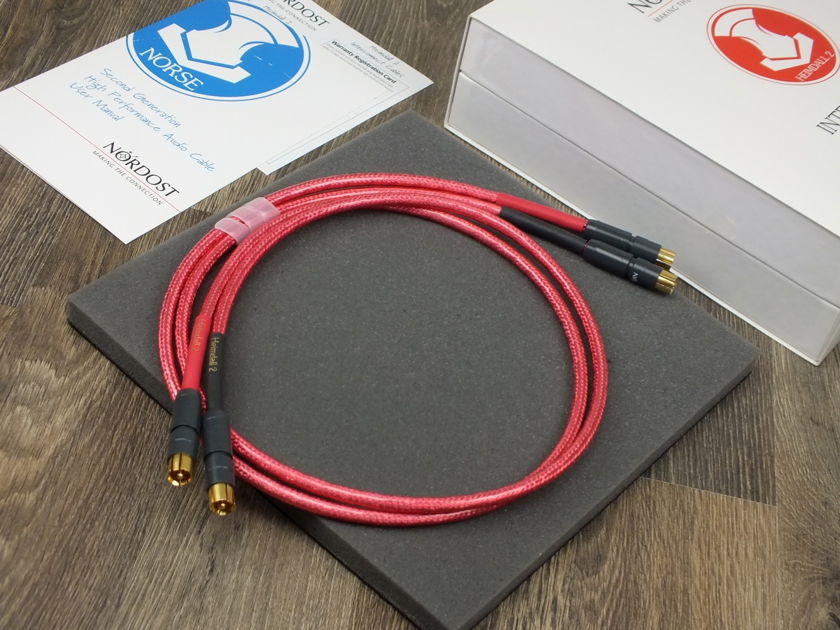 Nordost Norse Heimdall 2 interconnects RCA 1,0 metre BRAND NEW