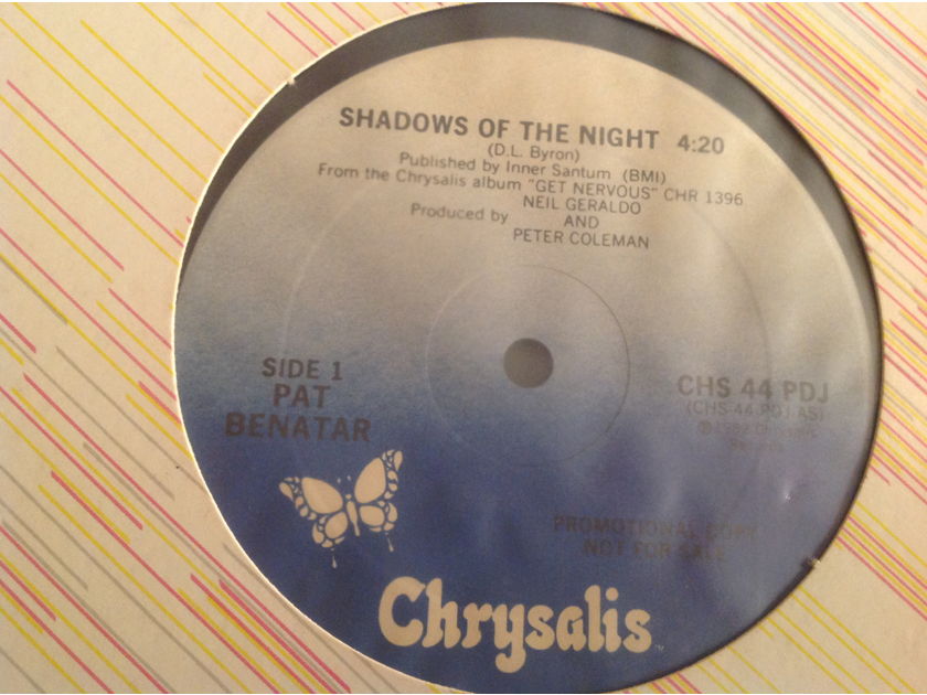 Pat Benatar Shadows Of The Night Chrysalis Records Promo 12 Inch Single