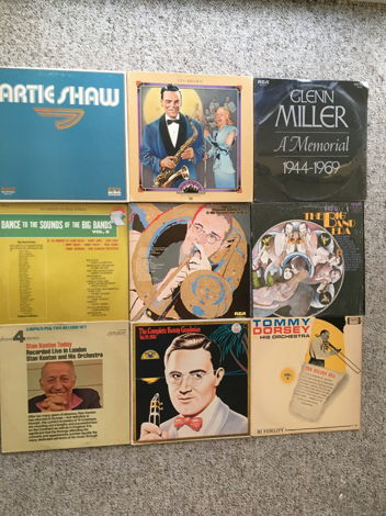Big band jazz swing related lot  9 lp records 2 are box...