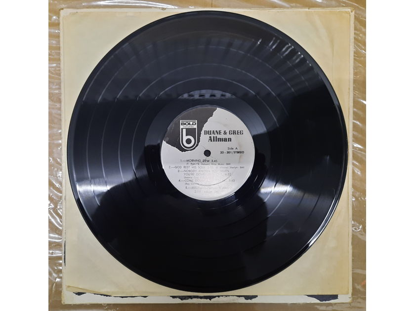 Duane & Gregg Allman - Duane & Greg Allman EX+ 1972 ORIGINAL VINYL LP Bold Records 33-301