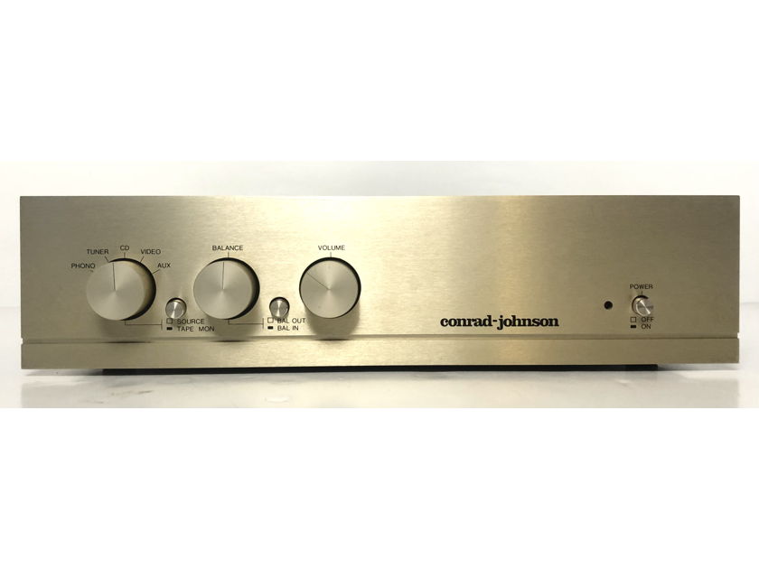 CJ Conrad Johnson PV10 2-CH Stereo Tube Pre Amplifier Preamplifier PREAMP w/ Phono Stage PV 10