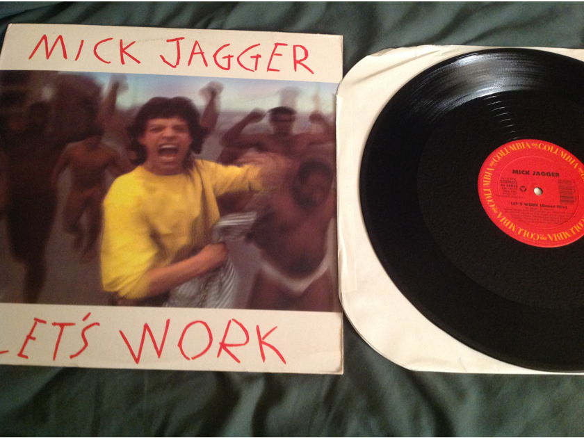 Mick Jagger  Let's Work(Dance Mix) Columbia Records 12 Inch Single