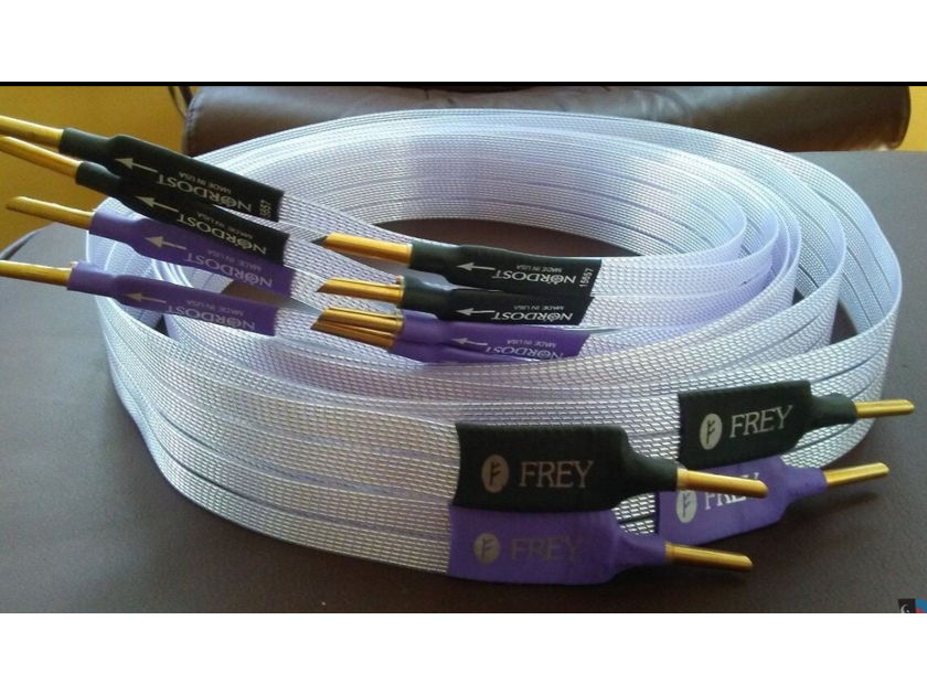NORDOST Frey speaker cable 2.0M Bi-Wire with Bananas