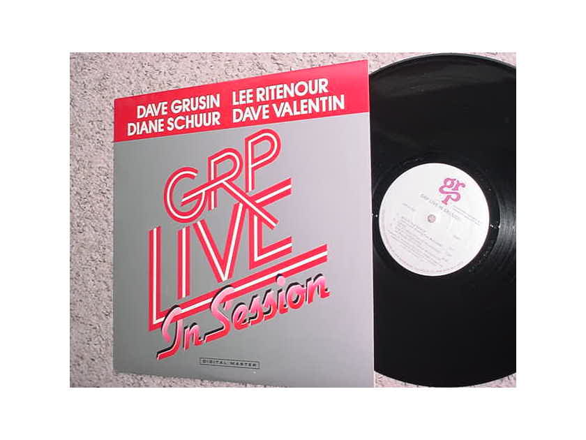 jazz GRP Live in session - lp record Grusin Ritenour Schuur Valentin