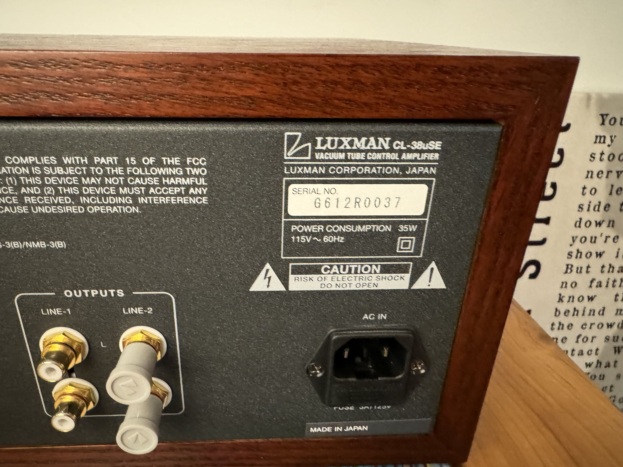 Luxman CL-38uC SE Vacuum Tube Preamp (Limited Edition, ... 3