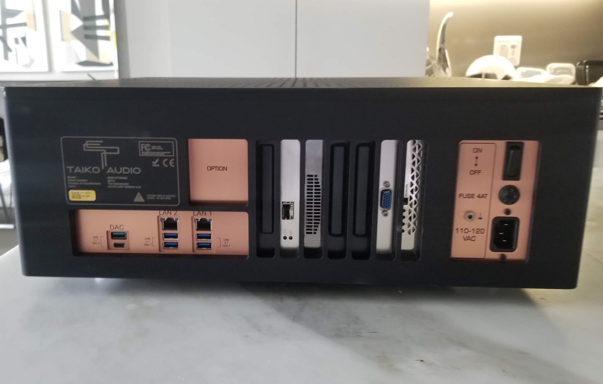 Taiko Audio SGM Extreme Server Back Panel