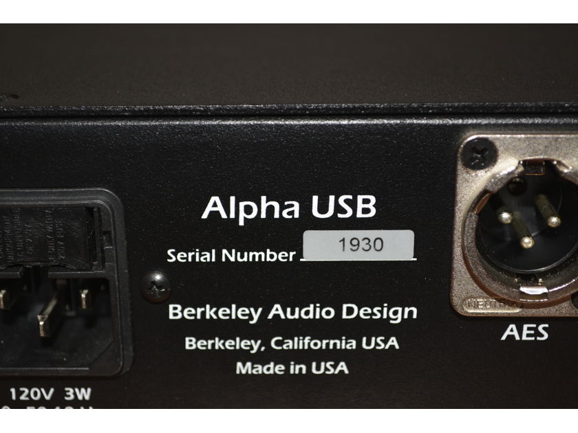 Berkeley Audio Design Alpha USB -- Good Condition (see pics!)