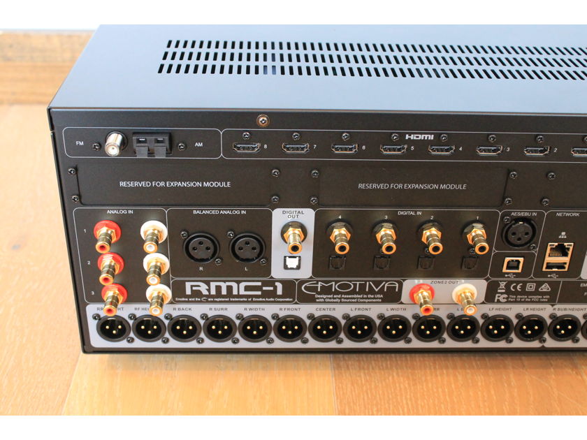 Emotiva RMC-1 16-Channel Discrete Dolby Atmos & DTS:X Reference Cinema Processor, Black Finish