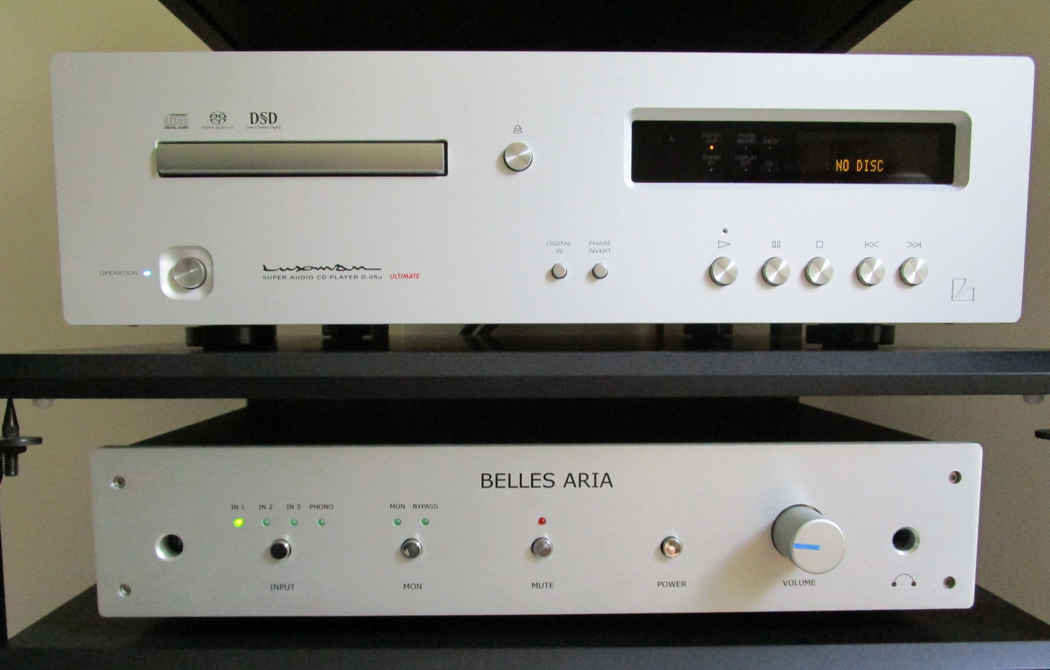 Luxman CD player + Belles Aria preamp