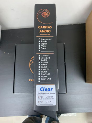 Cardas Audio Clear RCA Interconnect 1M New!!