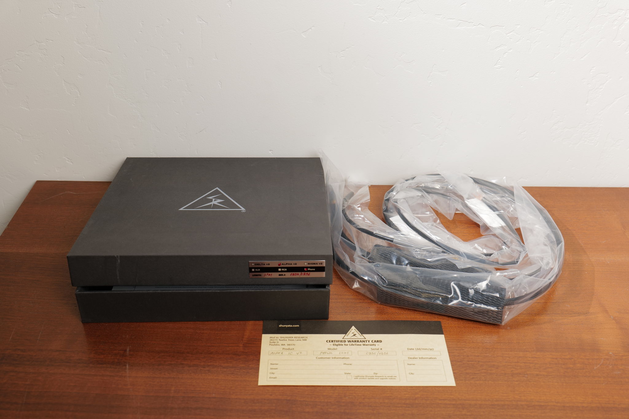 Shunyata Research Alpha v2 RCA/Phono 1M 2