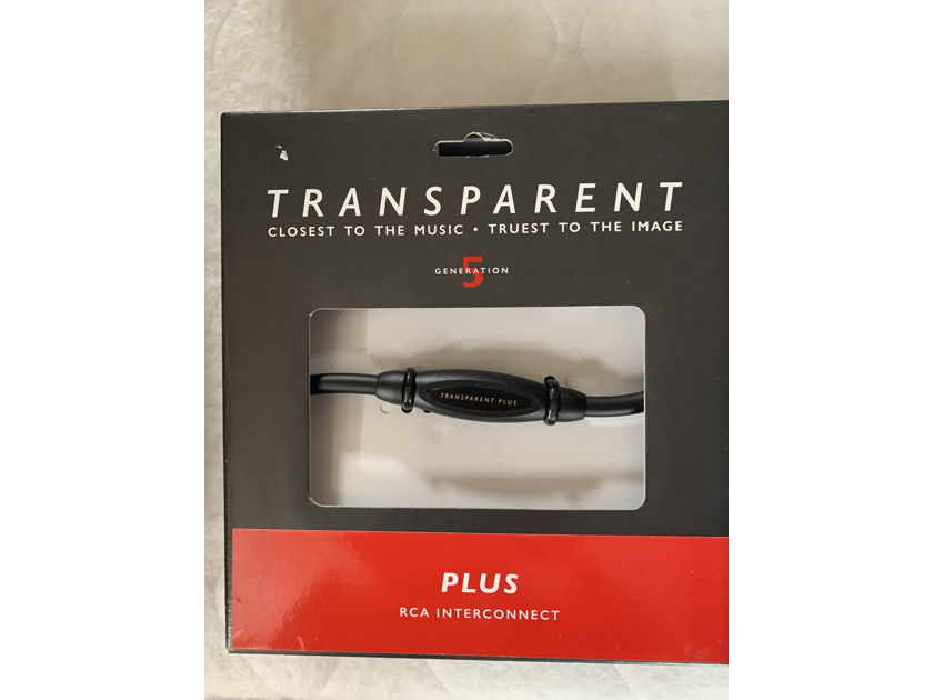 Transparent Audio Plus RCA Interconnect (PSE2) - GEN5 - 2 Meter/Pair - NEW/WARRANTY