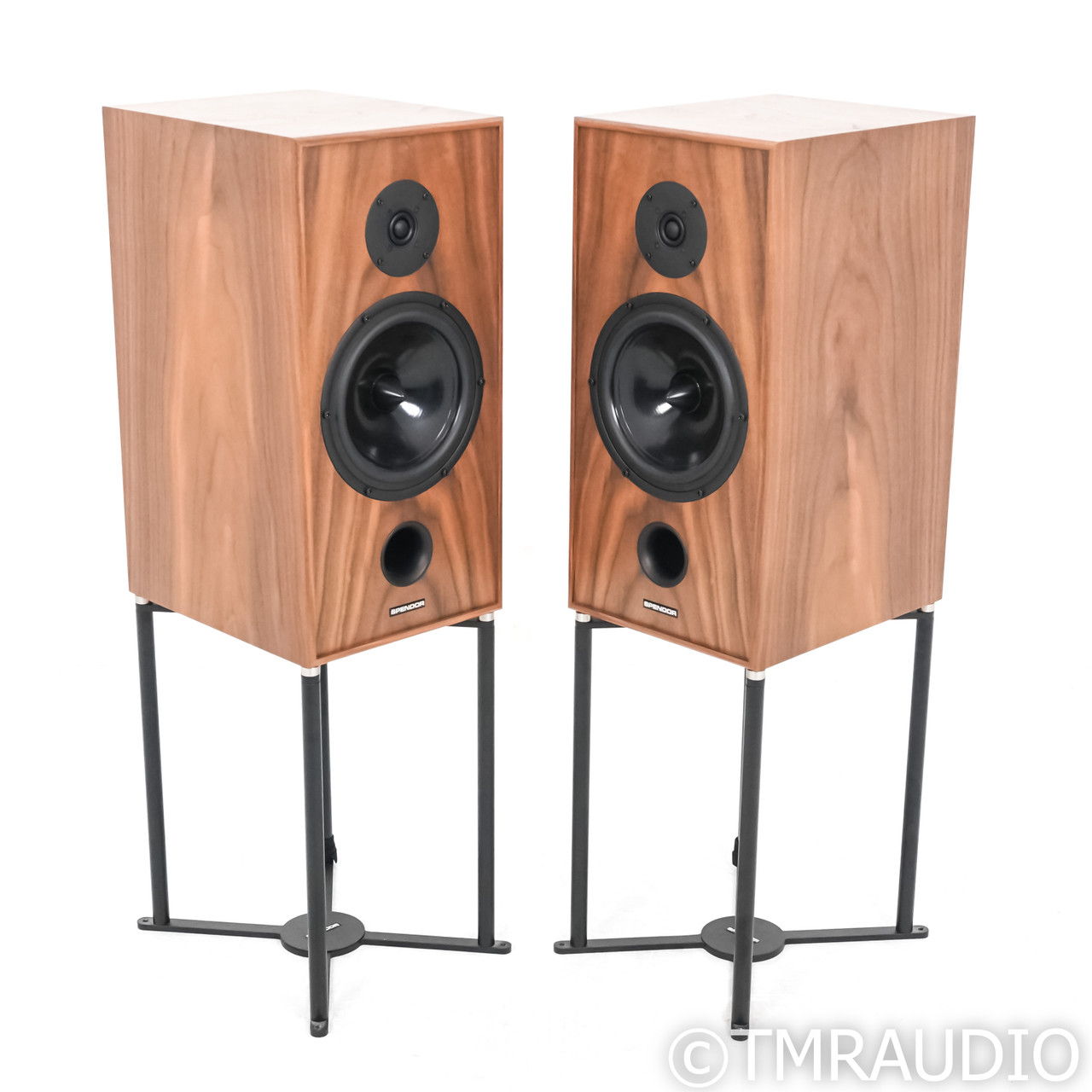 Spendor Classic 2/3 Bookshelf Speakers; Walnut Pair wit...