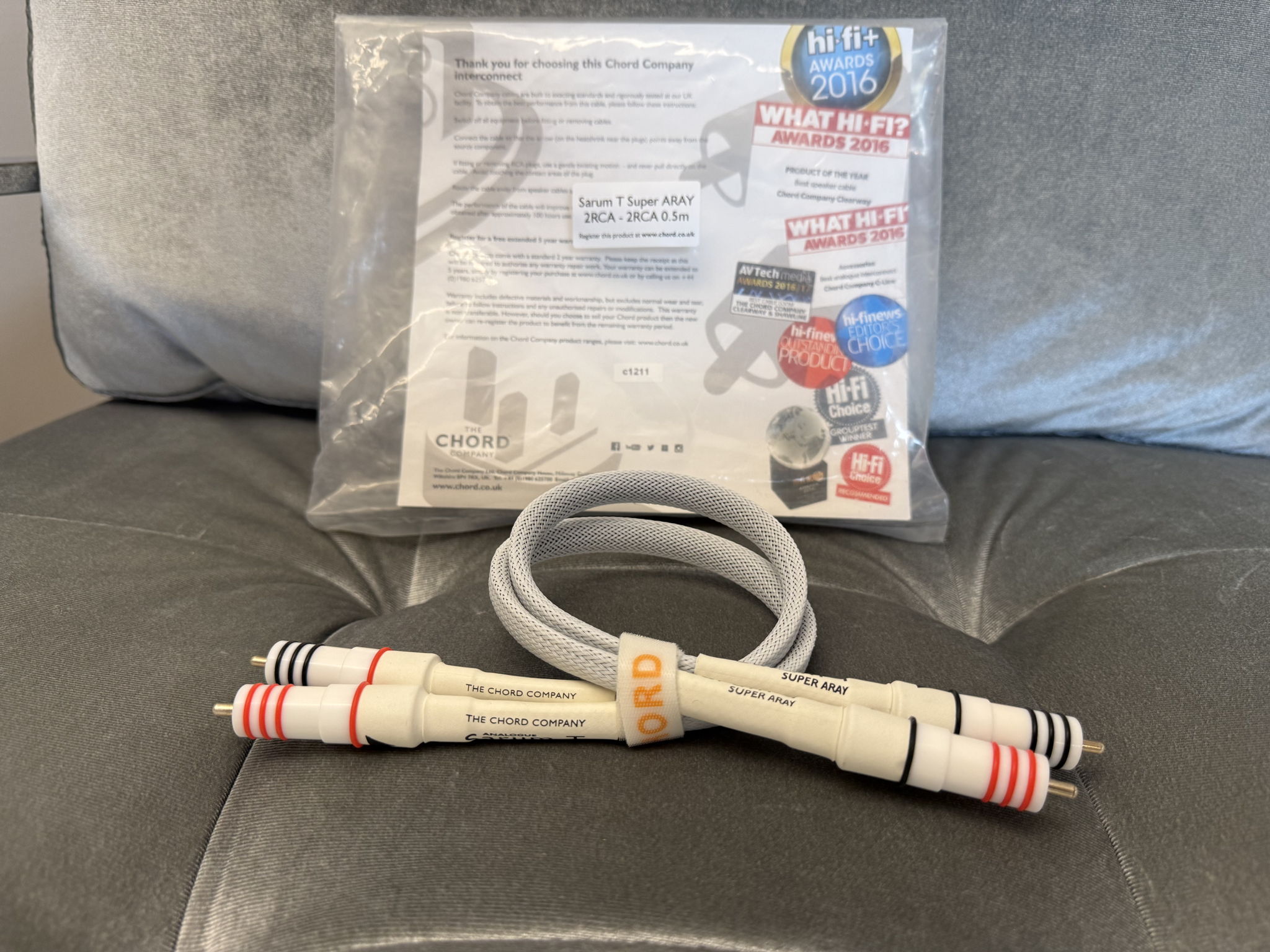 Chord - Sarum T Super ARAY - 0.5 Meters RCA Interconnec... 3