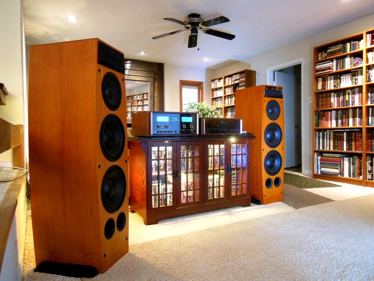 LS360s w/MA6500 amp & MVP861 disc player.  I've since replaced the speaker grilles since it turns out the Bessel Tweeter Arrays depend on directional flanges integral to the grilles.