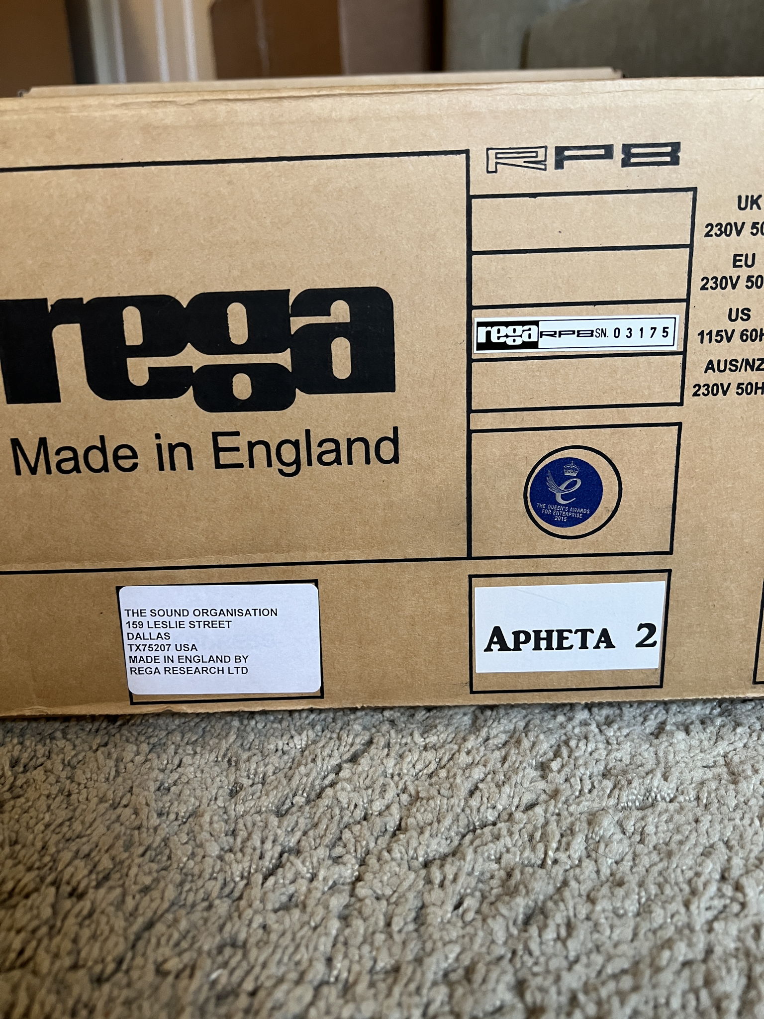 Rega RP8 Turntable with Apheta 2 MC Cartridge 13