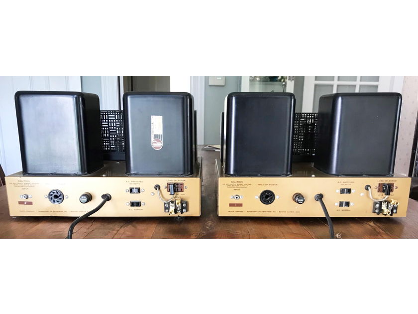 Heathkit W-6A Pair Monoblock Amplifiers