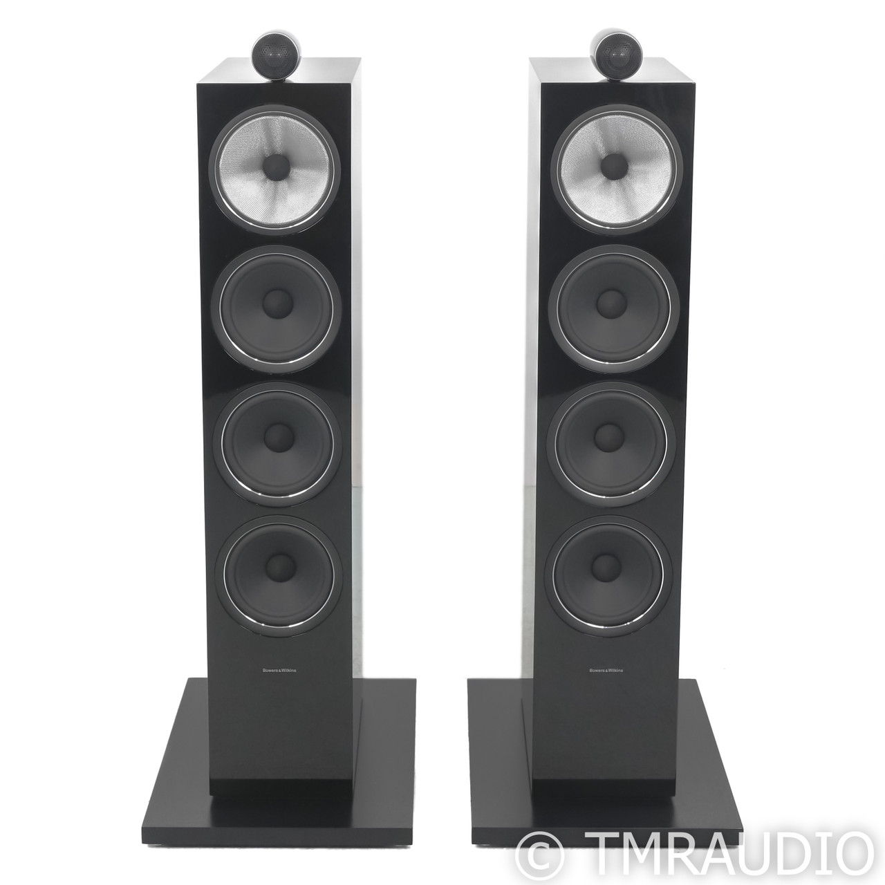 B&W 702 S2 Floorstanding Speakers; Black Pair (63986) 3