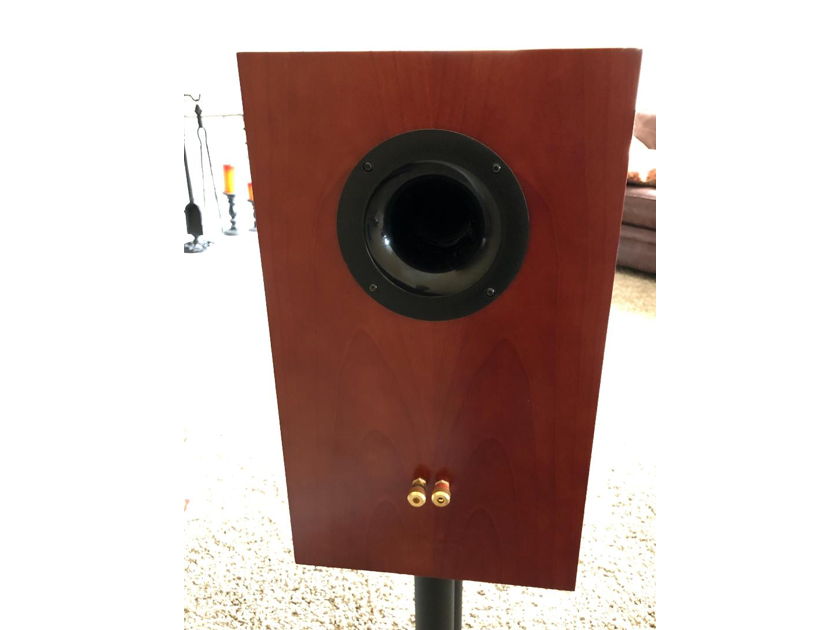 Dayton Audio USHER 8945A and 9930 based bookshelf speakers speaker pair with sand filled stands