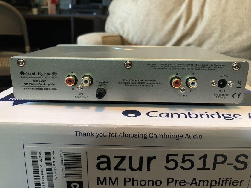 Cambridge Audio Azur 551P MM Phono Preamp, silver