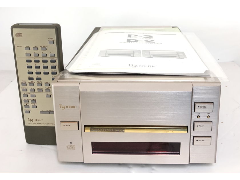 ESOTERIC P 2 Compact Disc CD Drive Unit Player PARTS/REPAIRS w/ Remote Control & Manual by TEAC