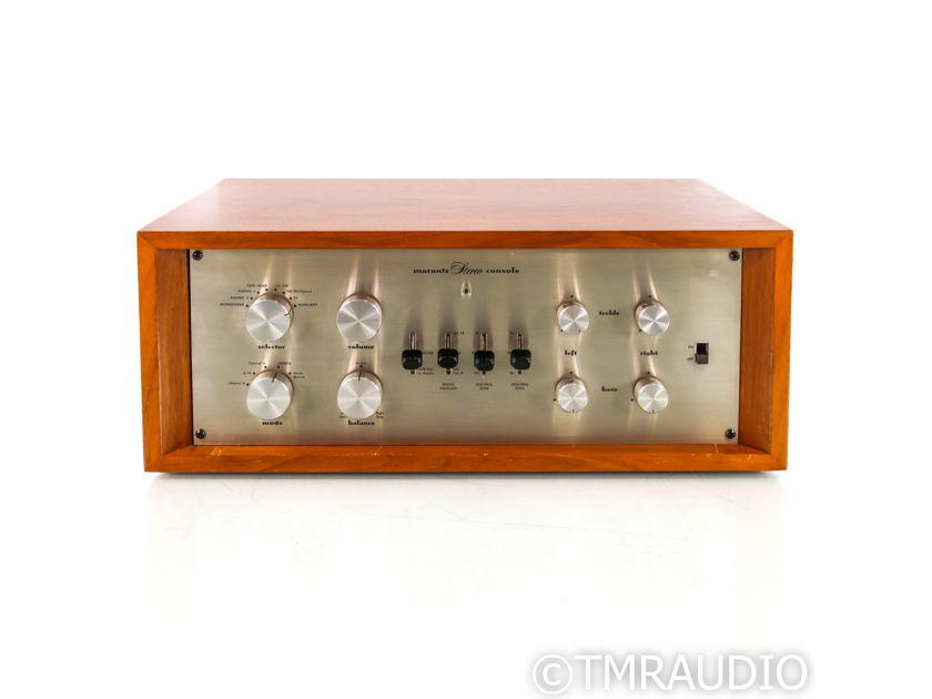 Marantz 7C Vintage Stereo Tube Preamplifier; Walnut Cabinet; Fully Restored (40712)
