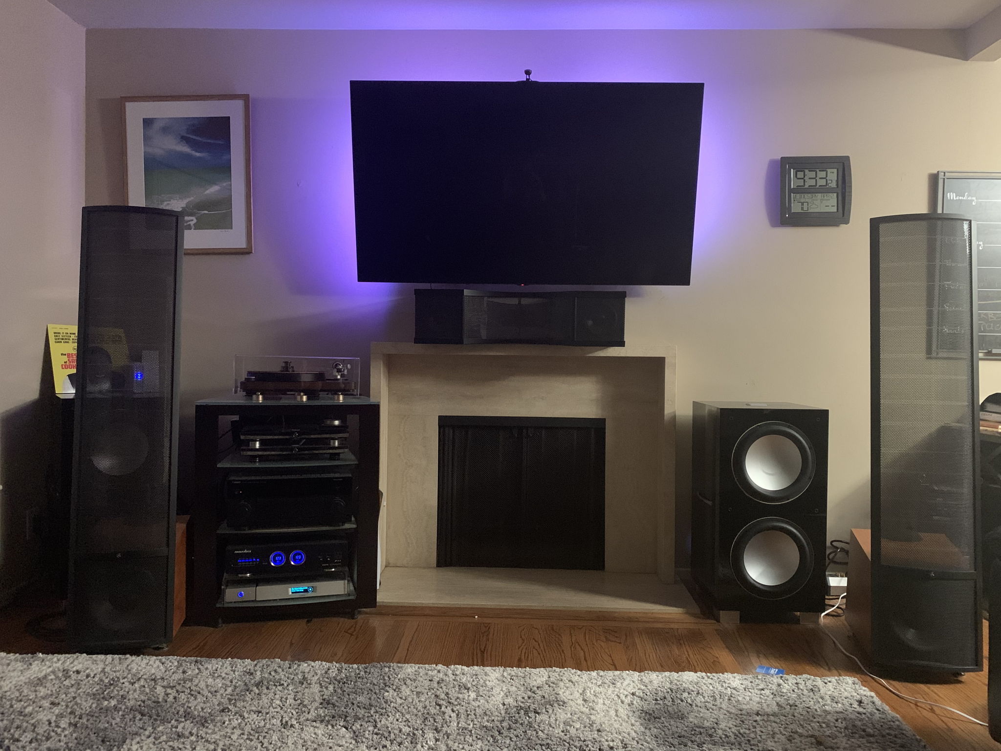 MartinLogan Spire, REL 212se, Clearaudio Concept Wood, Panamax 5400, Lumin T1, Devialet 400, Yamaha 3060, MartinLogan Stage X,