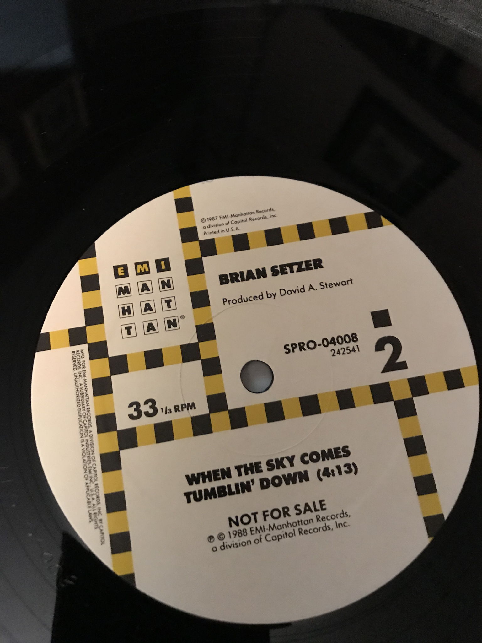 Brian Setzer  the sky comes tumbling down 4