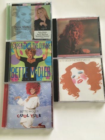 Bette Midler  Cd lot of 5 cds