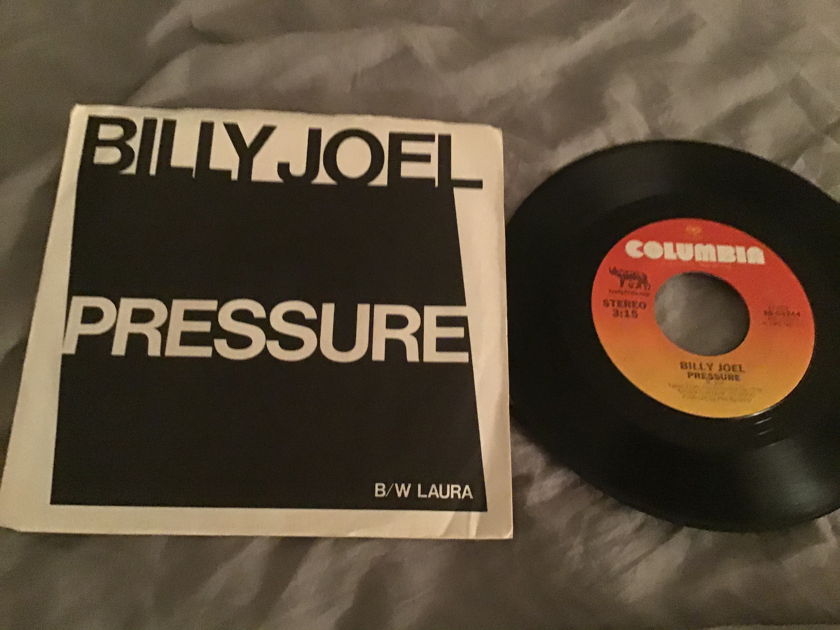 Billy Joel Pressure/Laura 45 With Picture Sleeve