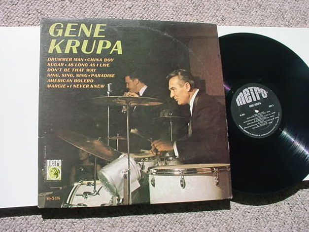 jazz Gene Krupa lp record - metro M-518 SEE ADD