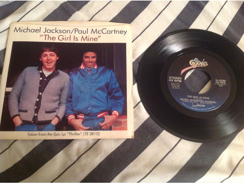 Michael Jackson/Paul McCartney The Girl Is Mine 45 With Picture Sleeve