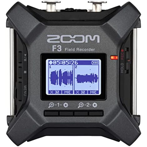 Zoom F3 Professional Field Recorder, Float Recording, Z...