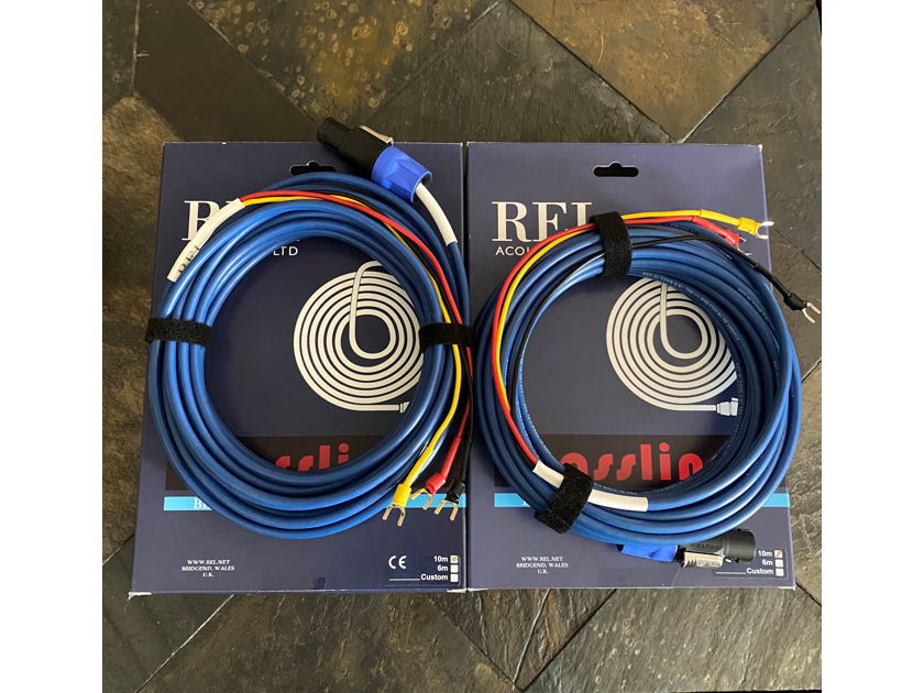 REL Acoustics Bassline Blue Subwoofer Cable 10M Demo Full Warranty (2 Available)