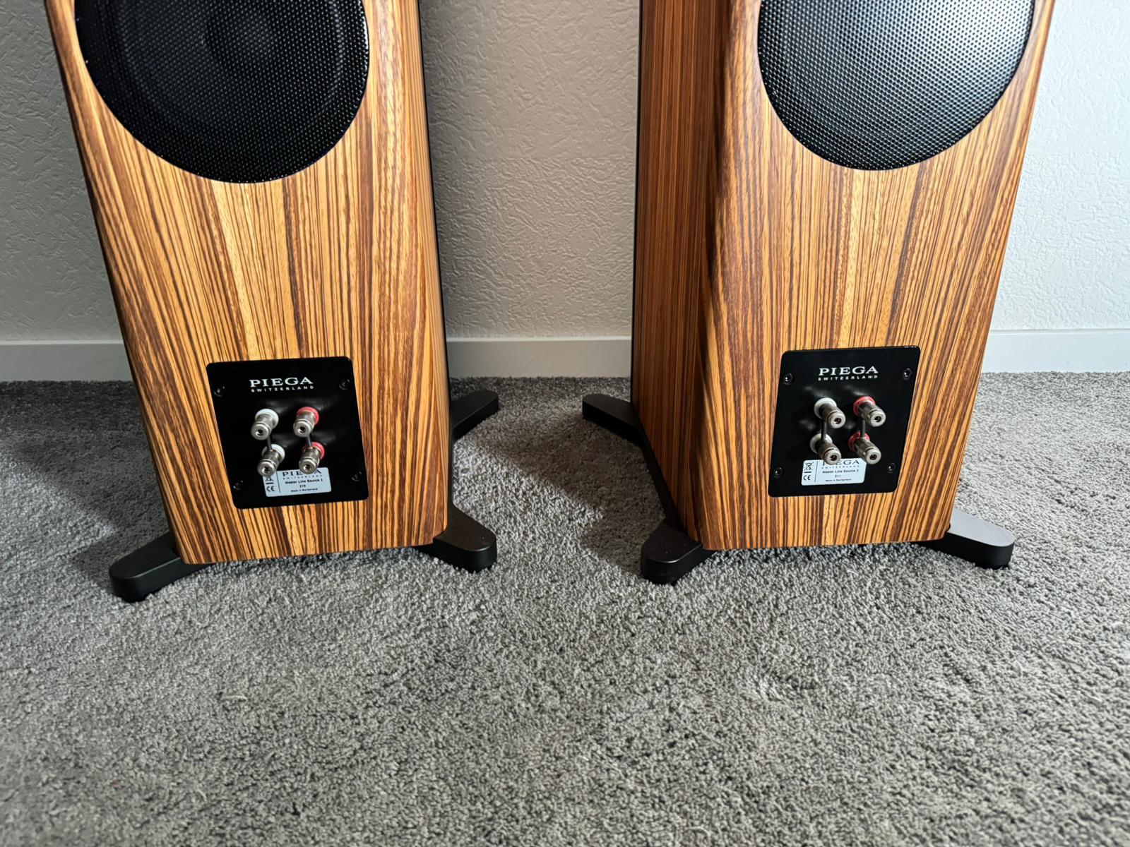 Piega Master Line Source 3 MLS3 speakers in zebrano ex ... 5