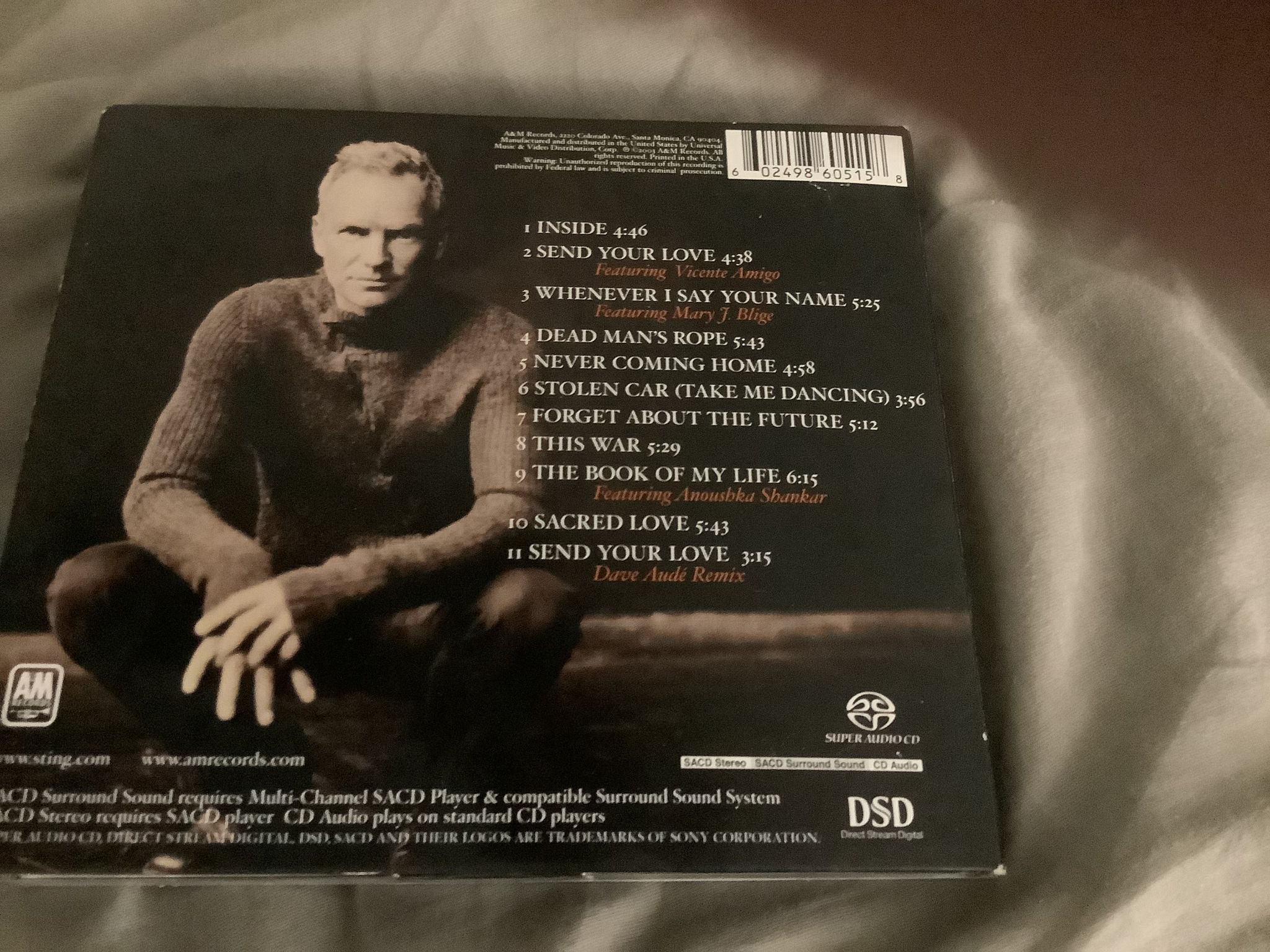 Sting SACD Hybrid With Surround Sound  Sacred Love