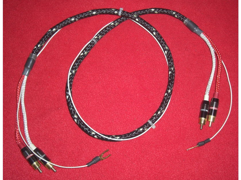 Straightwire Virtuoso Gold Phono Tonearm Cable *1 Meter* RCA/RCA