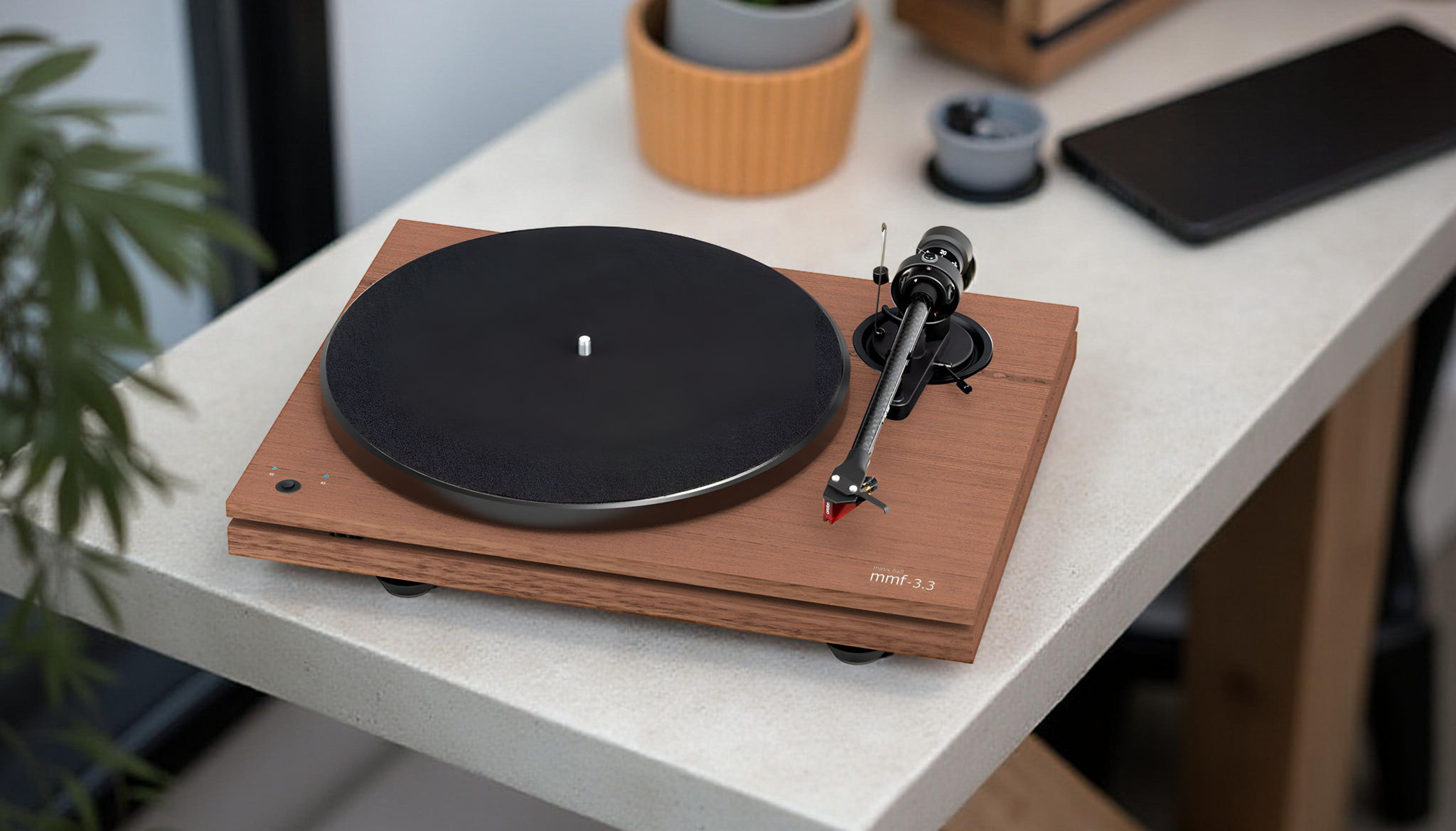 Music Hall MMF 3.3 in Satin Walnut with Ortofon 2M Red ...