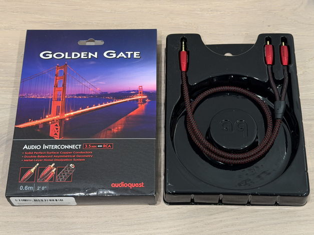 AudioQuest Golden Gate 3.5mm-RCA stereo interlink 3.0 meter